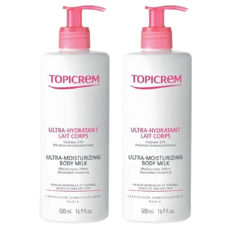 Topicrem Pack Moisturising Body Milk, 2x500 ml