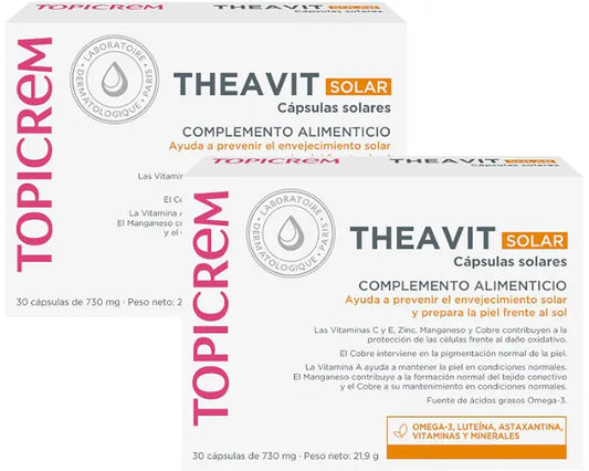 Topicrem Pack Theavit Solar , 2x30 tablets