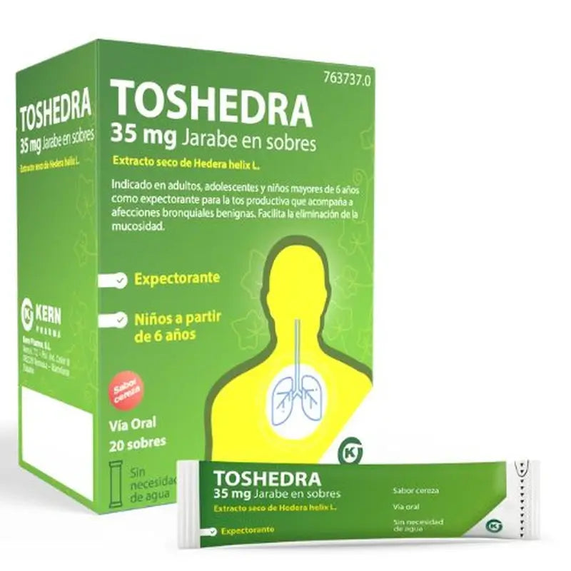 Toshedra 35 mg Syrup, 20 sachets of 5 ml