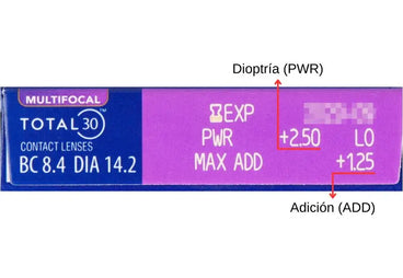 Total 30 Monthly Multifocal Lenses , 6 units