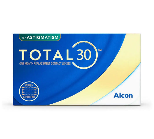 Total 30 Monthly Toric Lenses , 3 units