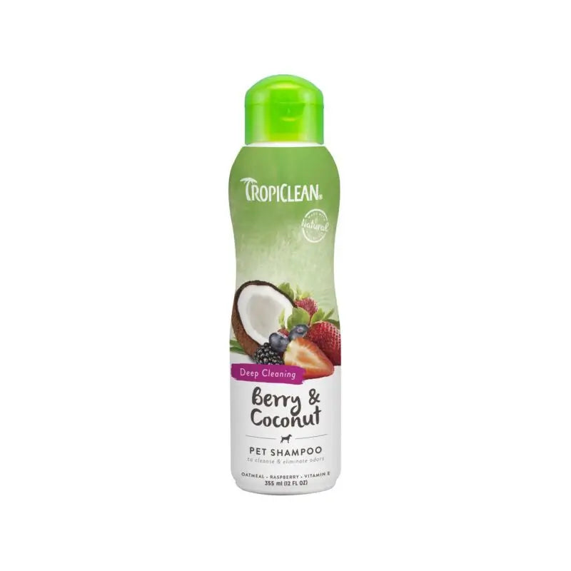 Tropiclean Champú Limpieza Profunda Frutos Rojos Coco 355Ml