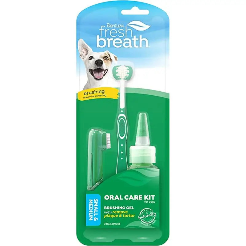 Tropiclean Fresh Breath Kit Higiene Dental Perros Peq Y Med