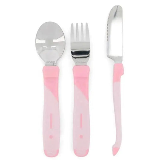 Twistshake Cutlery Set Pink 12+M