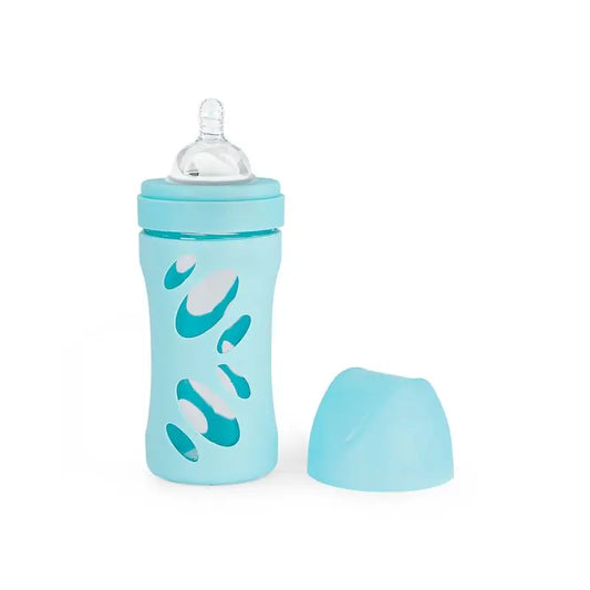 Twistshake Anti-colic Glass Blue , 260 ml