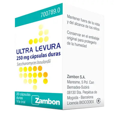 Ultra Levura 250 mg, 20 Cápsulas