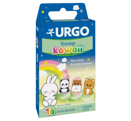 Urgo Kawaii First Aid - 16 Dressings, 16 pcs.