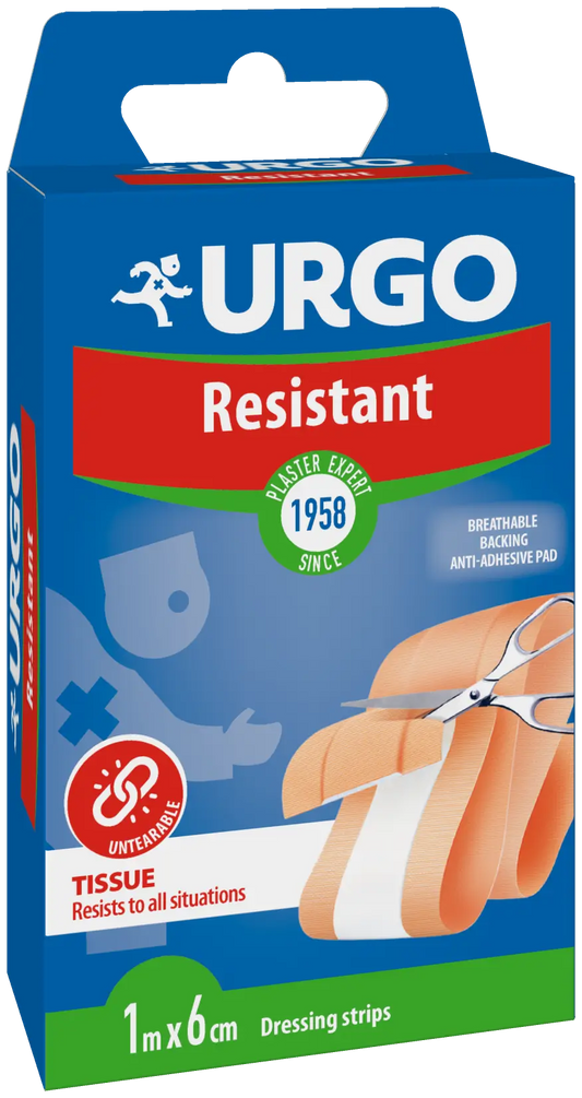 Urgo First Aid Resistant - 1 M X 6 Cm Band, 1 pcs.