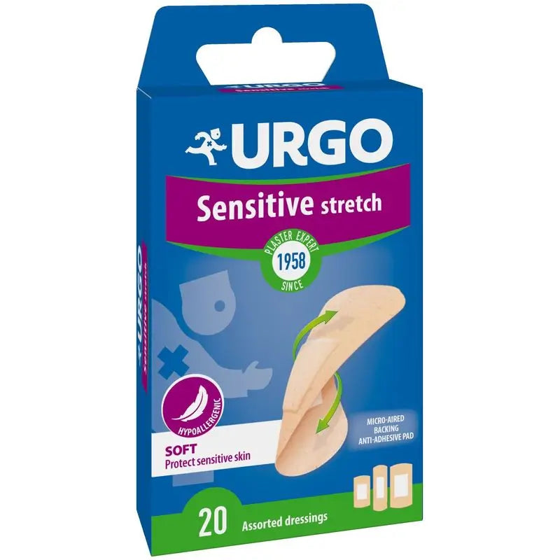 Urgo Sensitive Stretch, 20 plasters