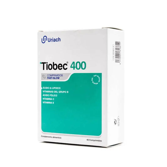 Tiobec 400 Complemento Alimenticio 40 comprimidos Fast-Slow