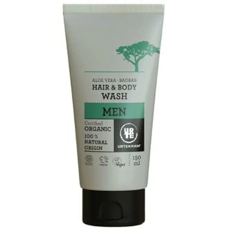 Urtekram Champu Gel Aloe-Baobab Men 150Ml. Eco Vegan 