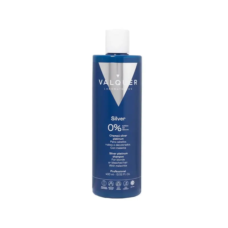 Valquer Hair Care Silver Platinum Shampoo, 400 ml