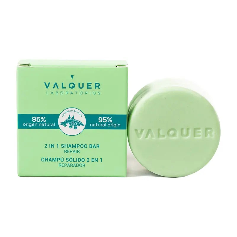 Valquer Hair Care 2 In 1 Repairing Solid Shampoo, 70 gr