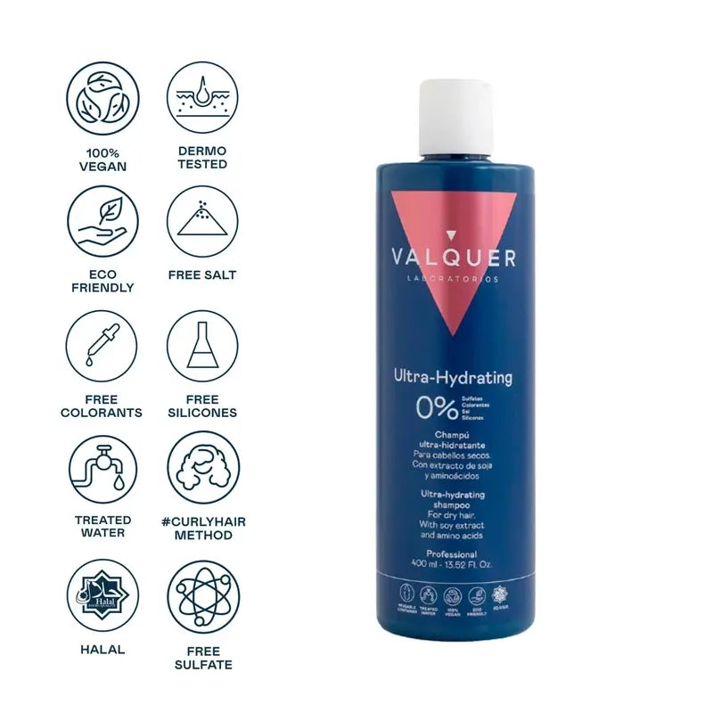 Valquer Hair Care Ultra Moisturising Shampoo, Dry Hair, 400 ml