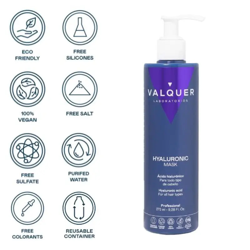 Valquer Hair Care Hyaluronic Acid Mask, 275 ml