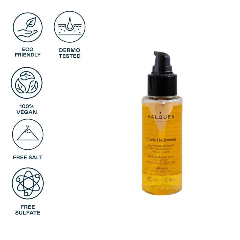 Valquer Hair Care Argan Gold Liquid Serum, 100 ml