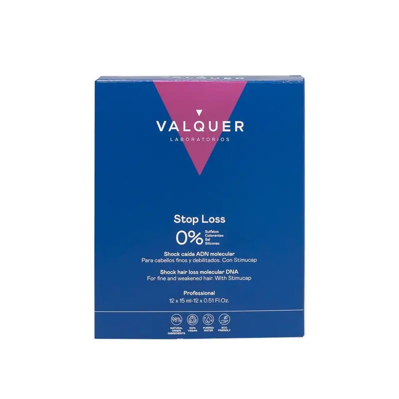 Valquer Hair Care Shock Hair Loss Molecular Adn, 12 x 15 ml