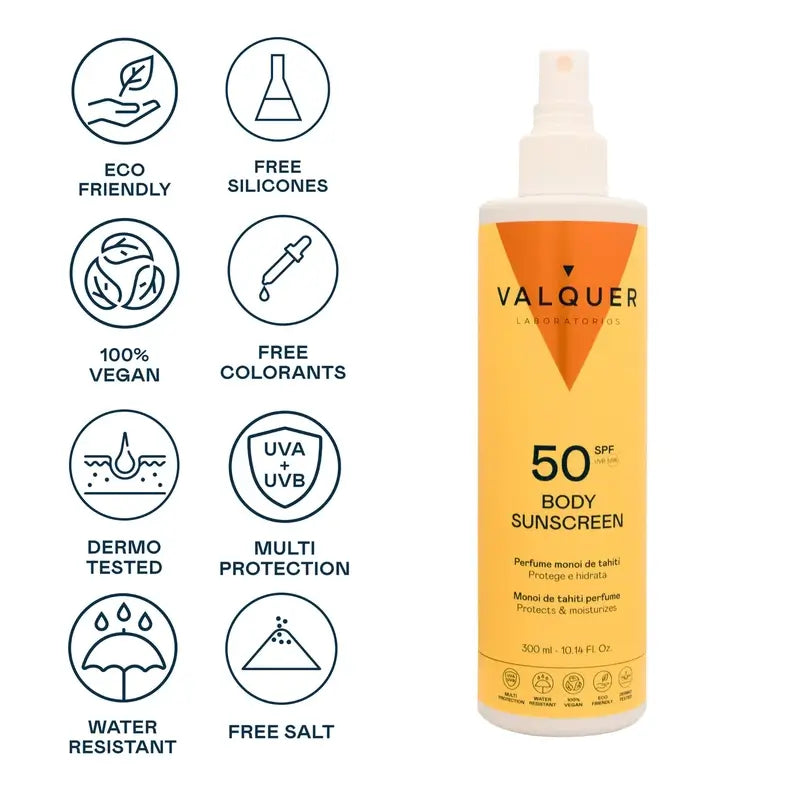 Valquer Sunscreen Body Sunscreen Spf 50, 300 ml