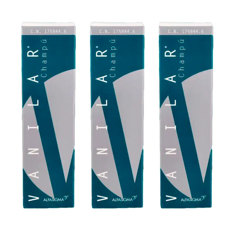 Vanilar Oily Hair Shampoo Pack , 3 x 200 ml