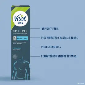 Veet Men Sensitive Skin Depilatory Cream, 200 ml