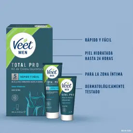 Veet Men Men's Depilatory Cream Kit, 100 ml + Post-Waxing Balm, 50 ml