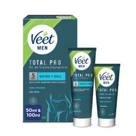 Veet Men Men's Depilatory Cream Kit, 100 ml + Post-Waxing Balm, 50 ml