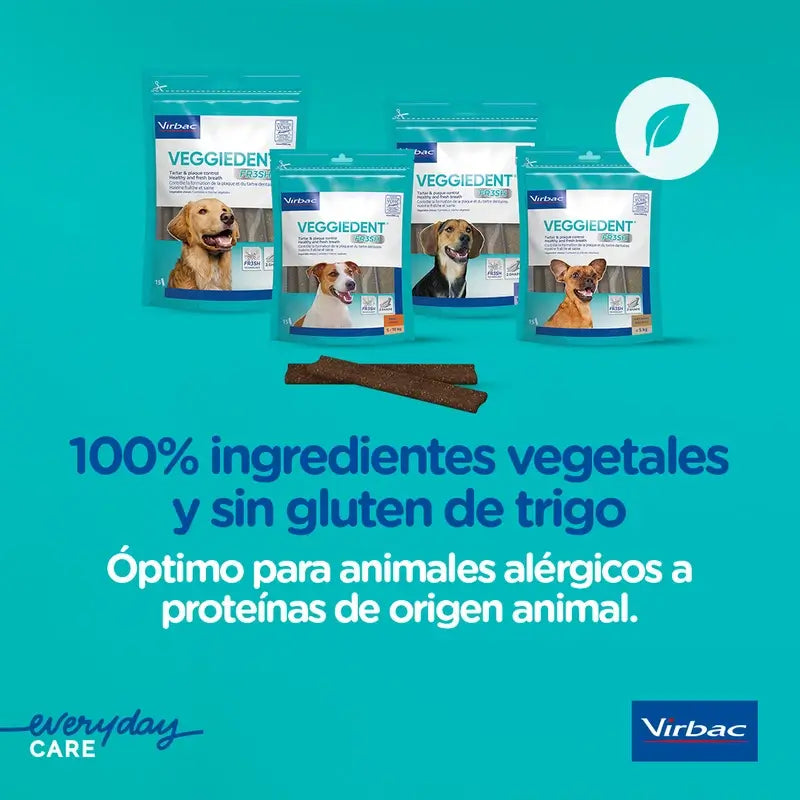 Virbac Veggiedent Fr3sh XS, Dental Snacks For Very Small Breed Dogs