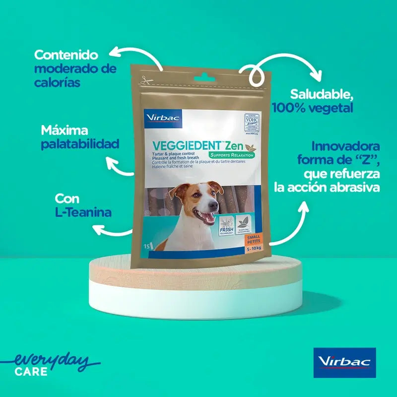 Virbac Veggiedent Zen S, Dental Snack For Small Breed Dogs