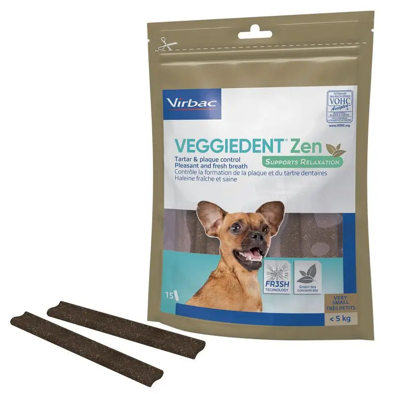 Virbac Veggiedent Zen Xs -5 Kg, snack para perros