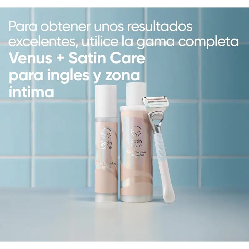 Venus Satin Care 2 in 1 cleansing gel + intimate area depilation, 190 Ml