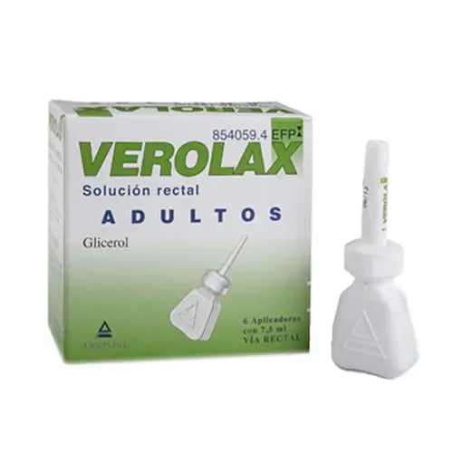 Verolax Adultos Solución Rectal, 6 Aplicadores