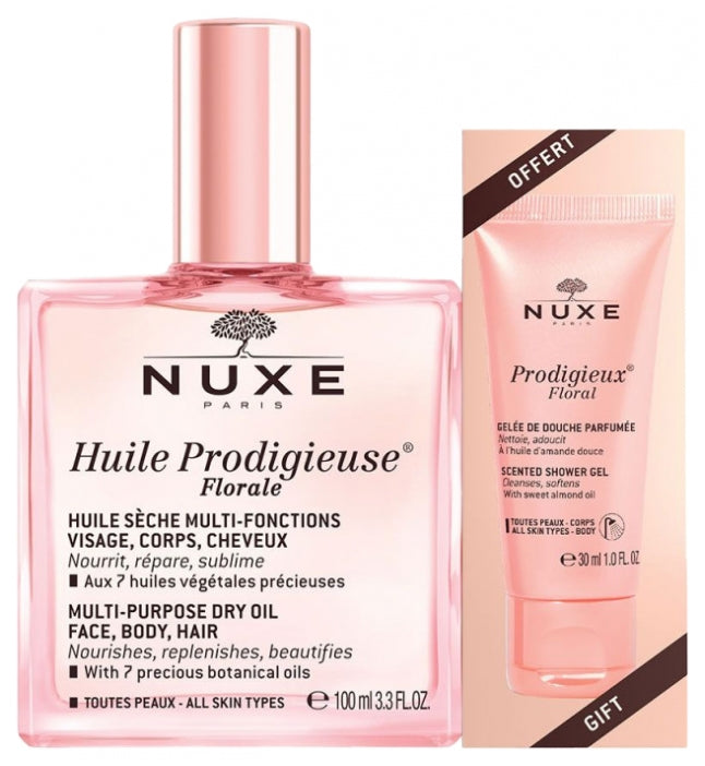 Nuxe Huile Prodigieuse Florale 100ml + Prodigieux Floral Shower Gel 30ml GIFT