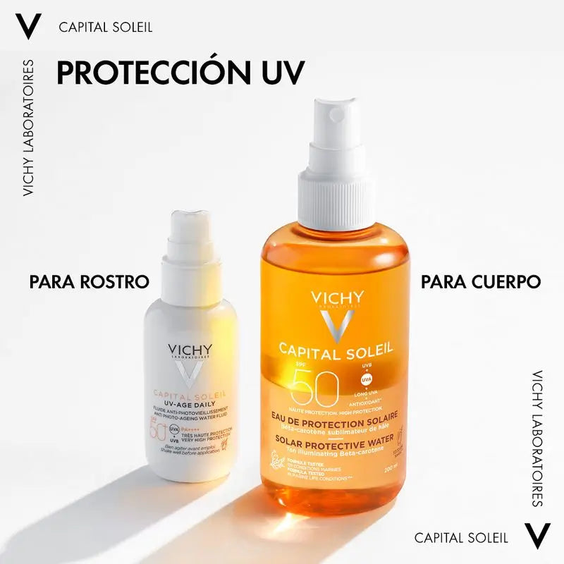 Vichy Capital Soleil Protective Sunscreen Sunscreen SPF 50 Radiance, 200 ml