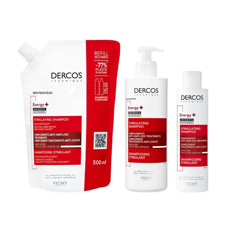 Vichy Dercos Ecorefill Energy+ Shampoo 500Ml