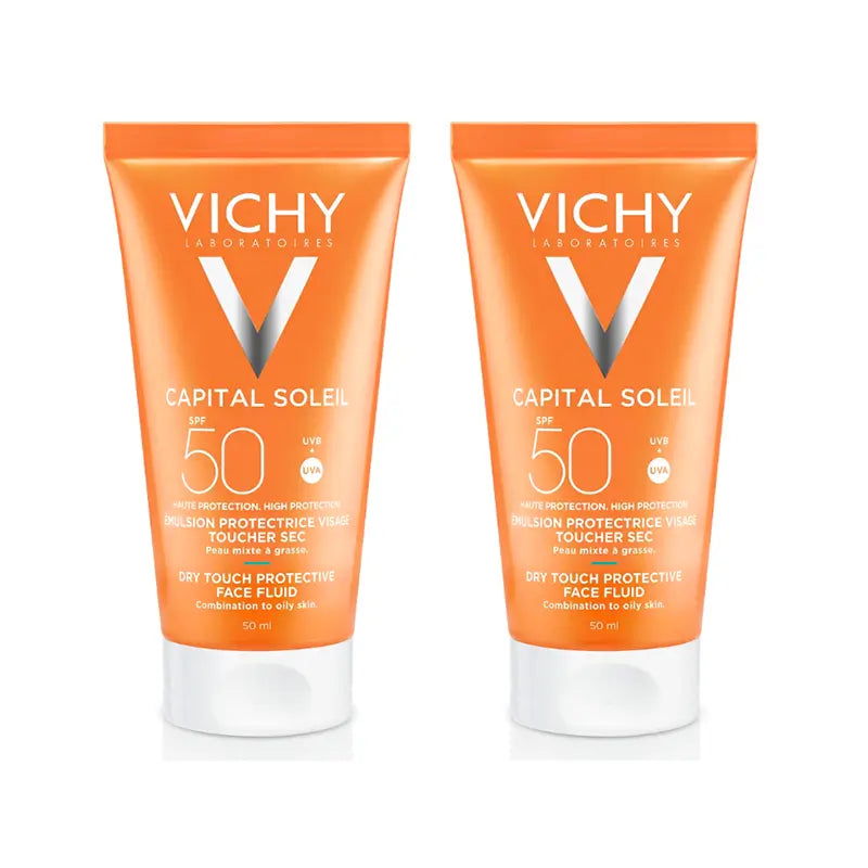 Vichy Duplo Capital Soleil Face Cream Spf50+, 2X50 Ml