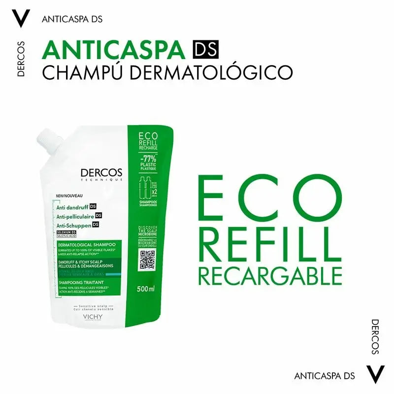 Vichy Laboratoires Dercos Technique Champú Ecorefill Anticaspa Grasa