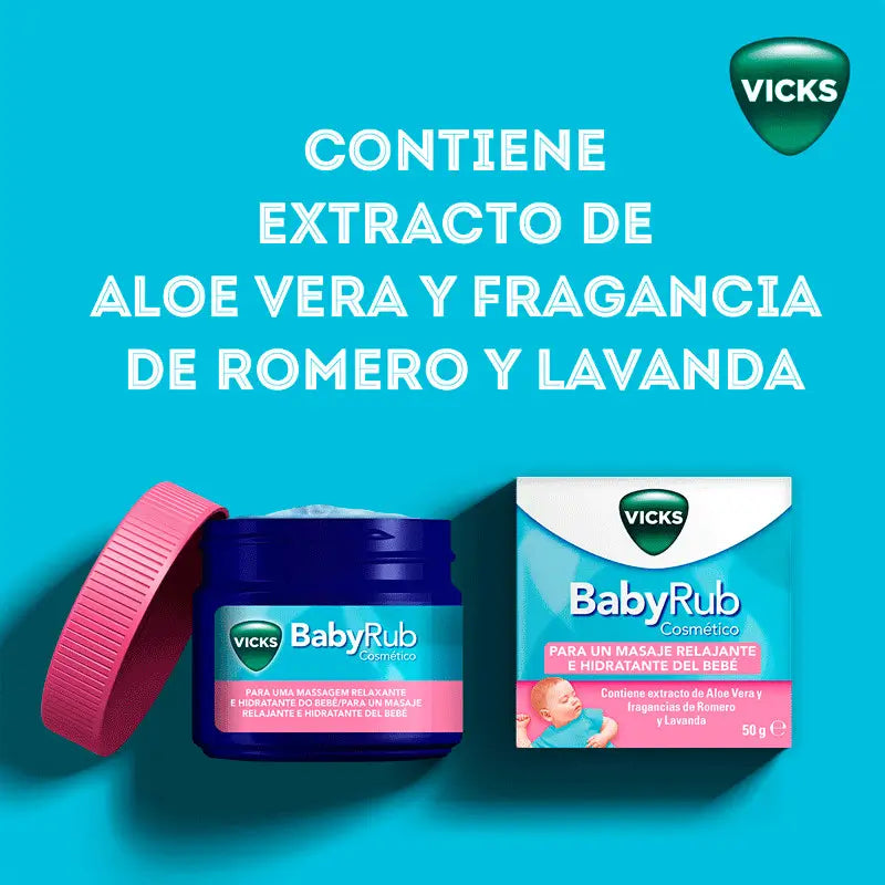 Babyrub con fragancia a romero y lavanda + 6 meses, 30gr