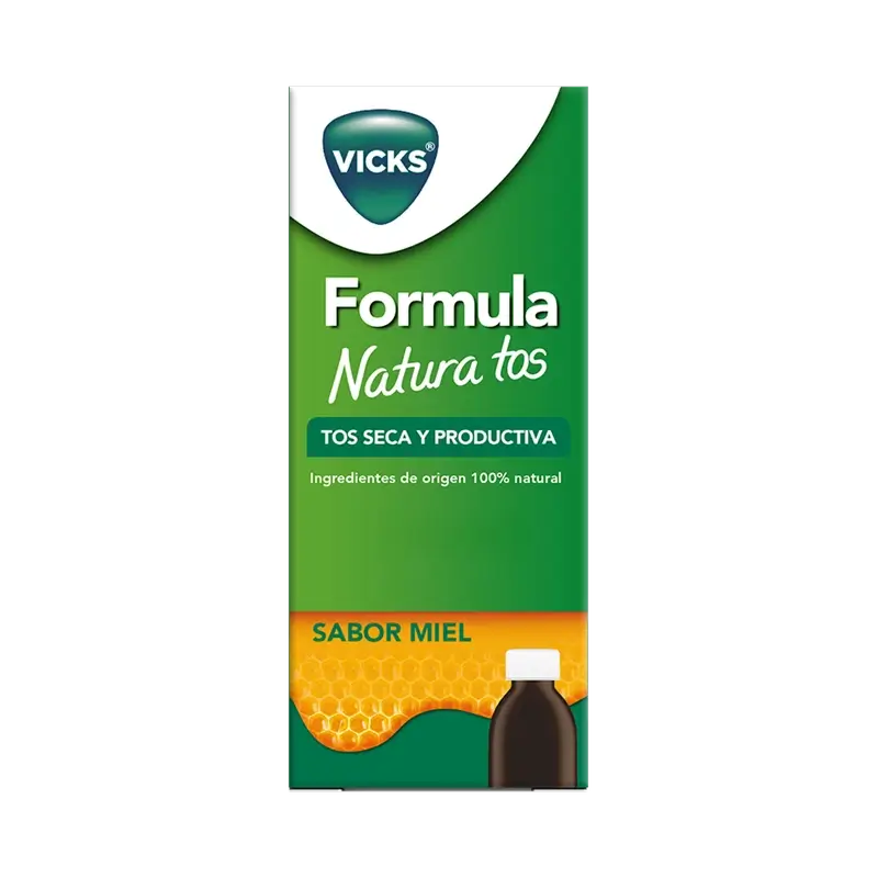 Vicks Formula Natura Cough: 2 In 1 Cough Relief Syrup, Honey Flavour, 140 ml