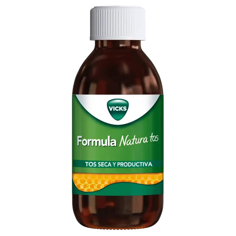 Vicks Formula Natura Cough: 2 In 1 Cough Relief Syrup, Honey Flavour, 140 ml