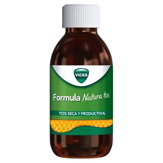 Vicks Formula Natura Cough: 2 In 1 Cough Relief Syrup, Honey Flavour, 140 ml