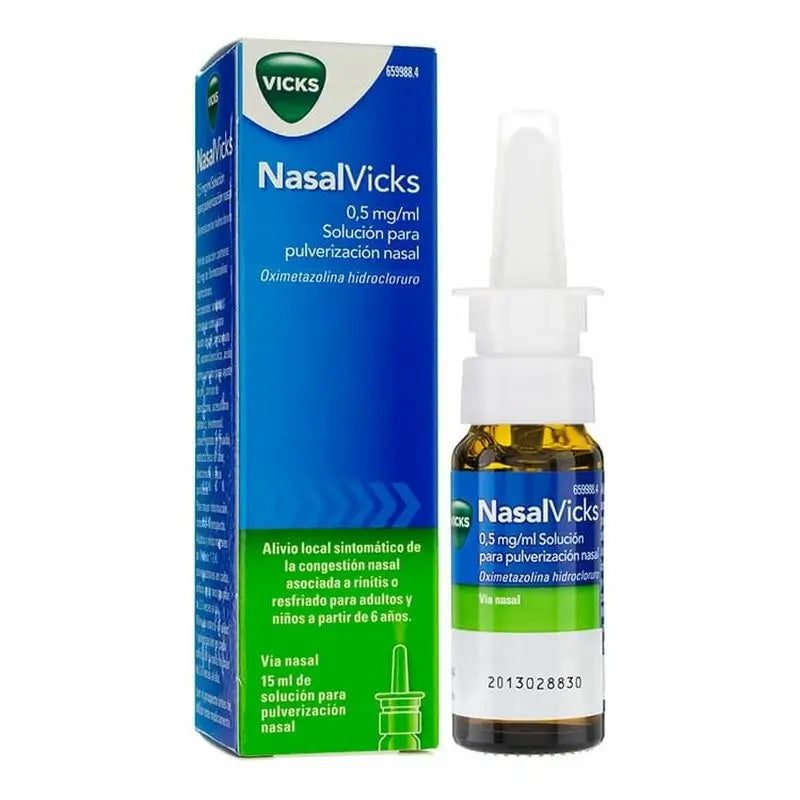 Nasalvicks 0.5 mg/ml Nasal Nebuliser, 15 ml