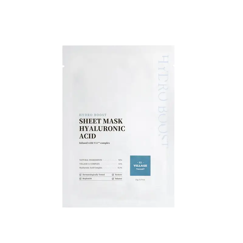 Village 11 Factory Hydro Boost Sheet Mask Hyaluronic Acid, 23 g