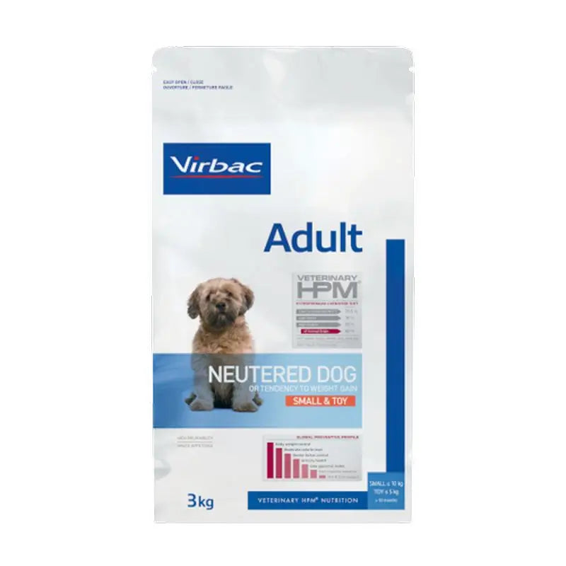 Virbac Hpm Adult Dog Neutered Small & Toy 3kg, dog food for Dogs