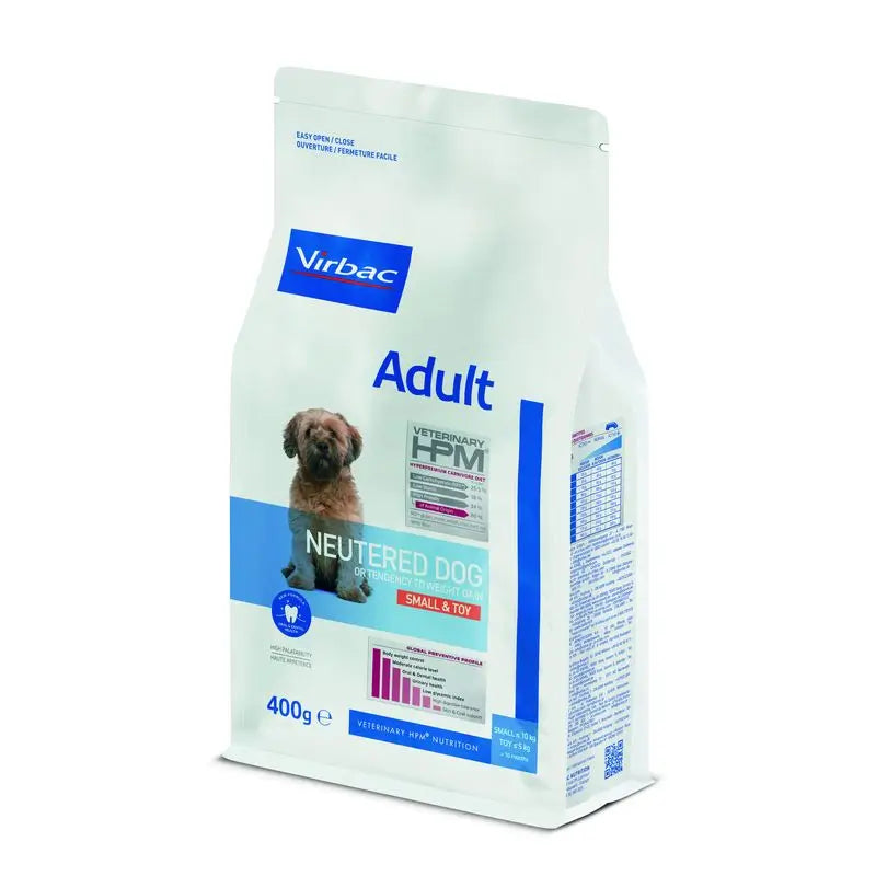 Virbac Hpm Adult Dog Neutered Small & Toy 400g, dog food for Dogs