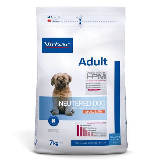 Virbac Hpm Adult Dog Neutered Small & Toy 7kg, dog food for Dogs