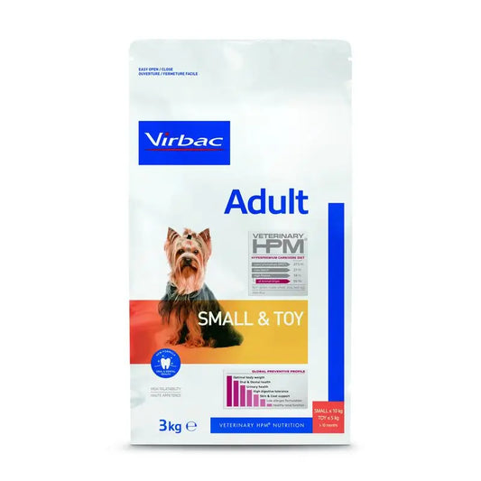 Virbac Hpm Adult Dog Small & Toy 3kg, dog food for Dogs