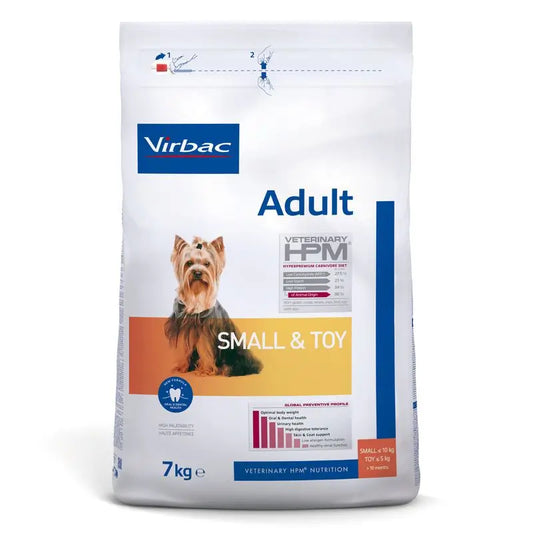 Virbac Hpm Adult Dog Small & Toy 7kg, dog food for Dogs