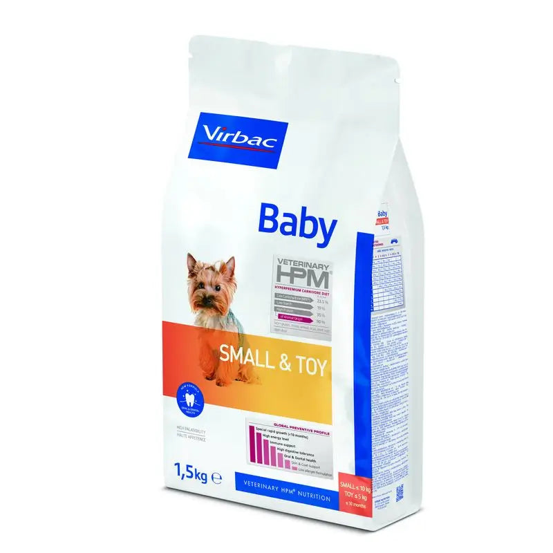 Virbac Hpm Baby Dog Small & Toy 1,5kg, dog food for dogs