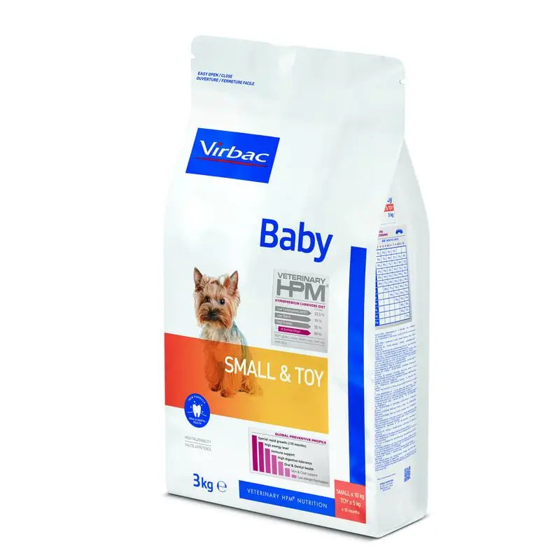 Virbac Hpm Baby Dog Small & Toy 3kg, dog food for dogs