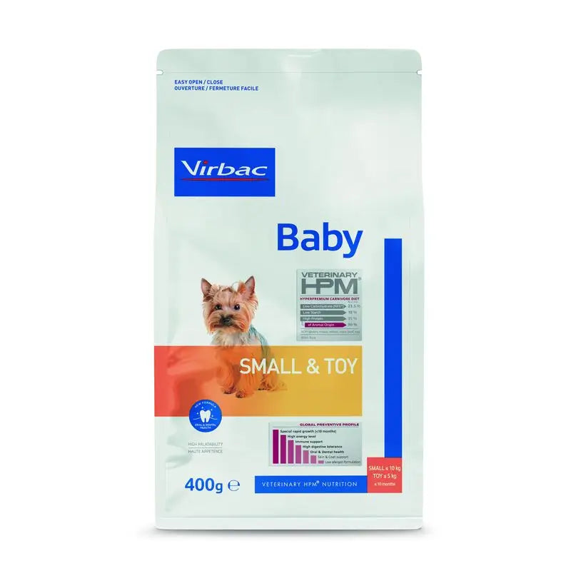 Virbac Hpm Baby Dog Small & Toy 400g, dog food for Dogs